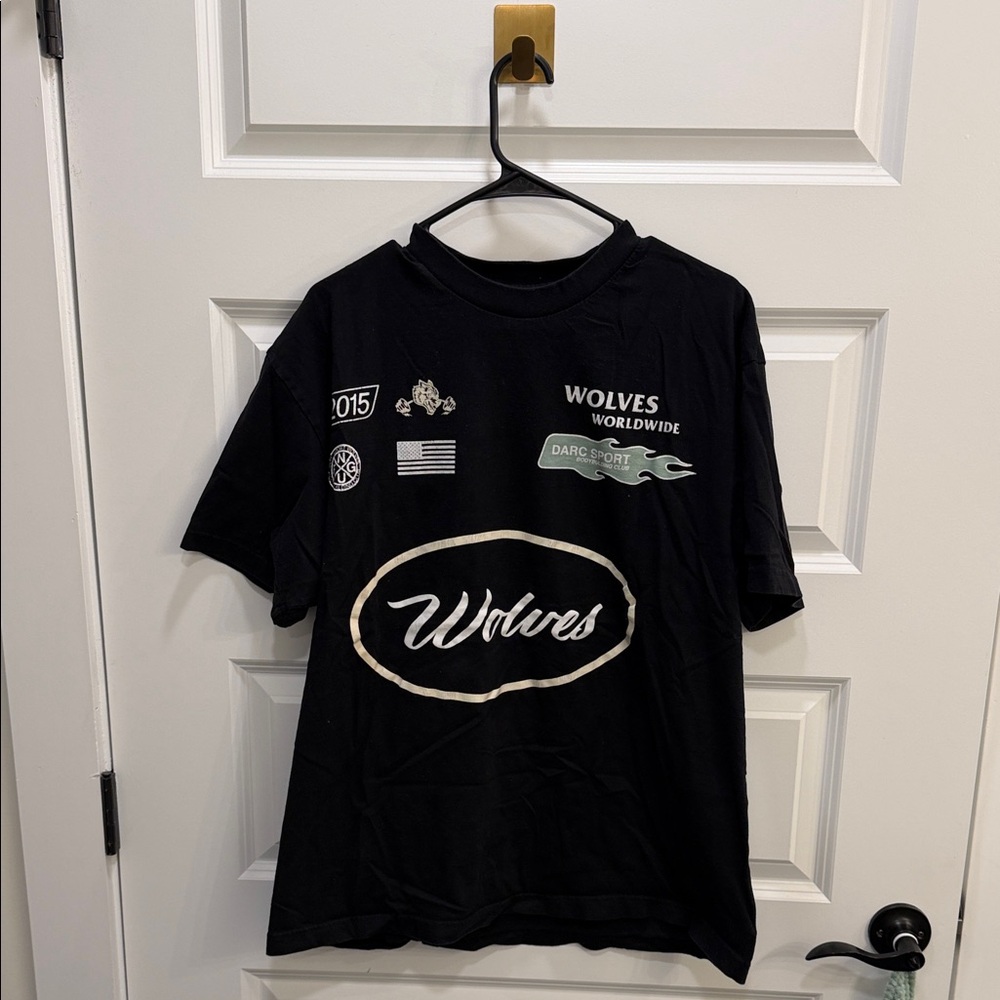 Darc Sports oversized Black Wolves Graphic T-Shirt